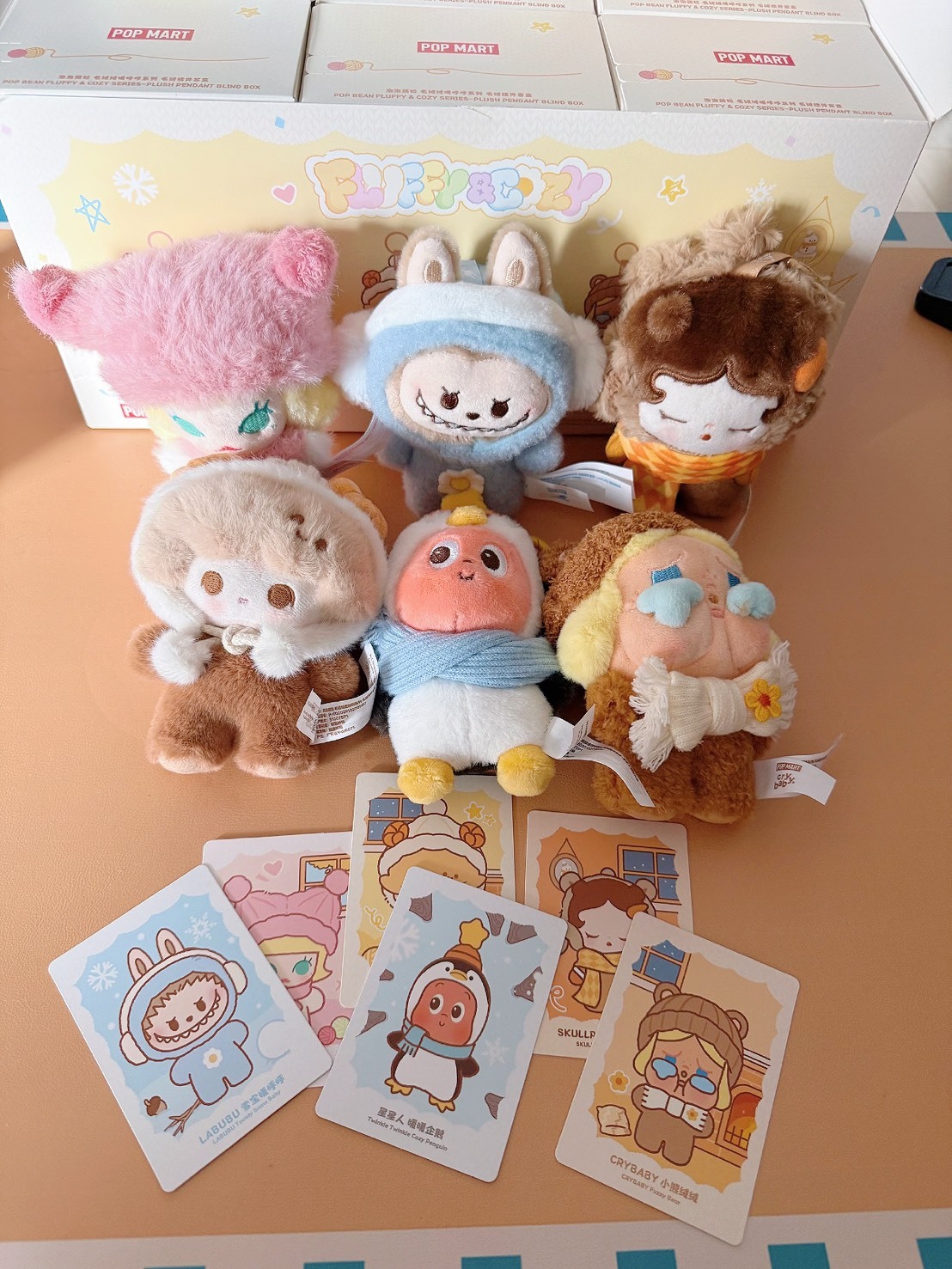 泡泡瑪特 毛絨絨 暖呼呼系列 泡泡萌粒 鑰匙扣 盲盒