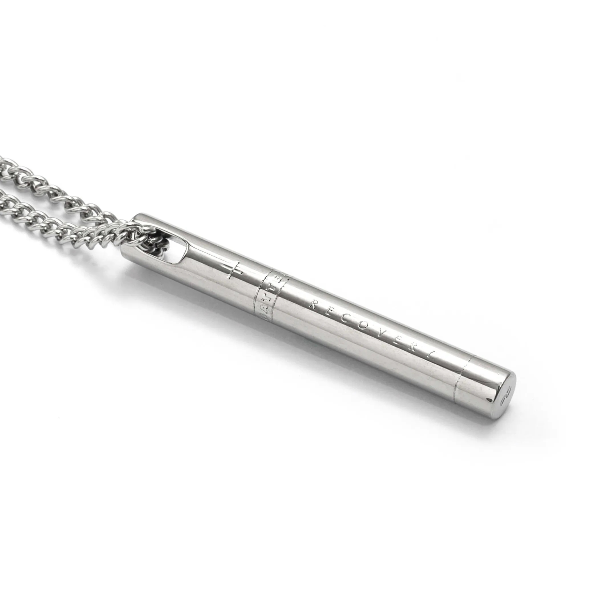 【車庫服飾】RECOVERY 電池項鍊 (亮銀色)