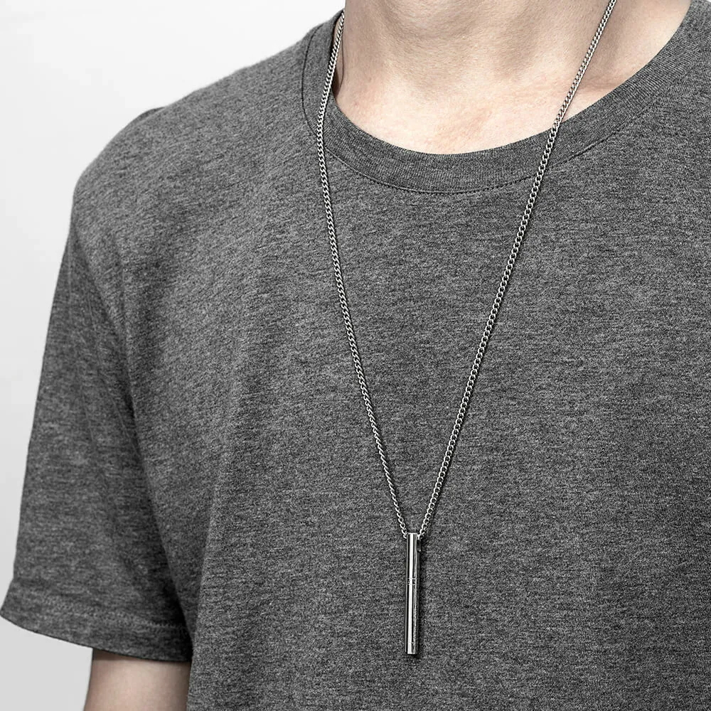 【車庫服飾】RECOVERY 電池項鍊 (亮銀色)