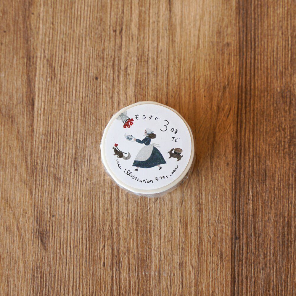 手紙社 x ネクタイ｜快三點了 紙膠帶 / 手紙社 / JAPAN