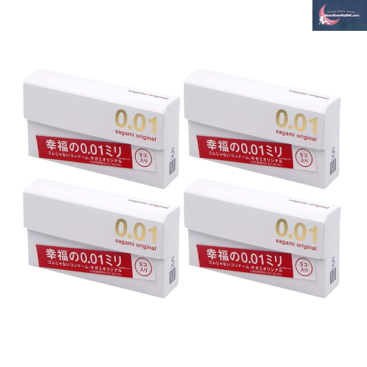 [Value Pack] Sagami Original 0.01 5's Pack PU Condom x 4 Boxes