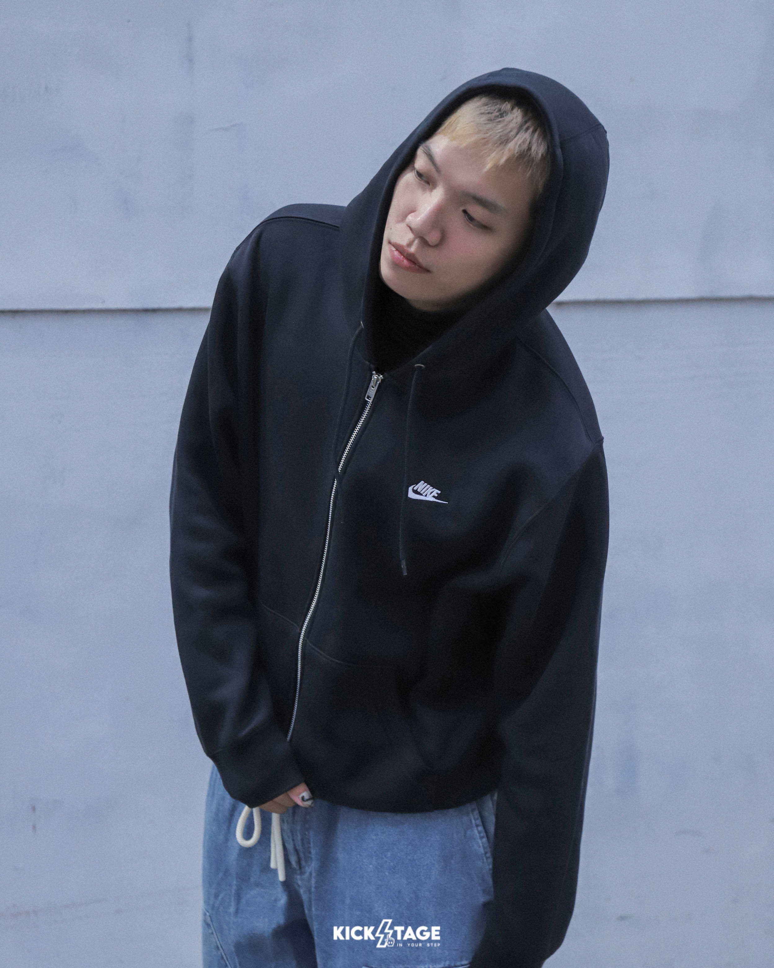 男款 NIKE NSW TEE 黑 灰 藍紫 刺繡LOGO 內刷毛 寬鬆 連帽 長袖 外套【FN3862】NKTF