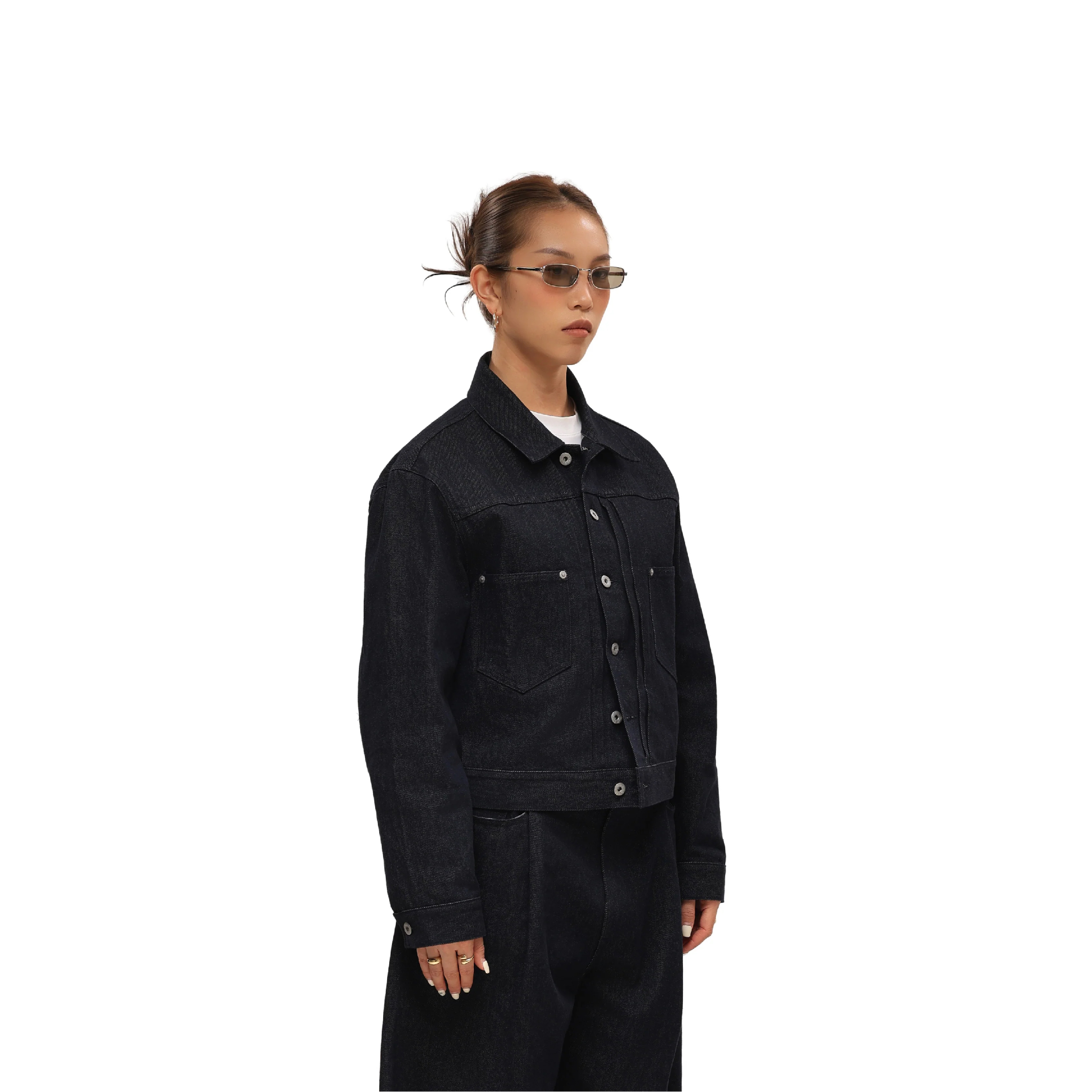 6cRAyon 11.3oz Short Denim Jacket 短版牛仔外套