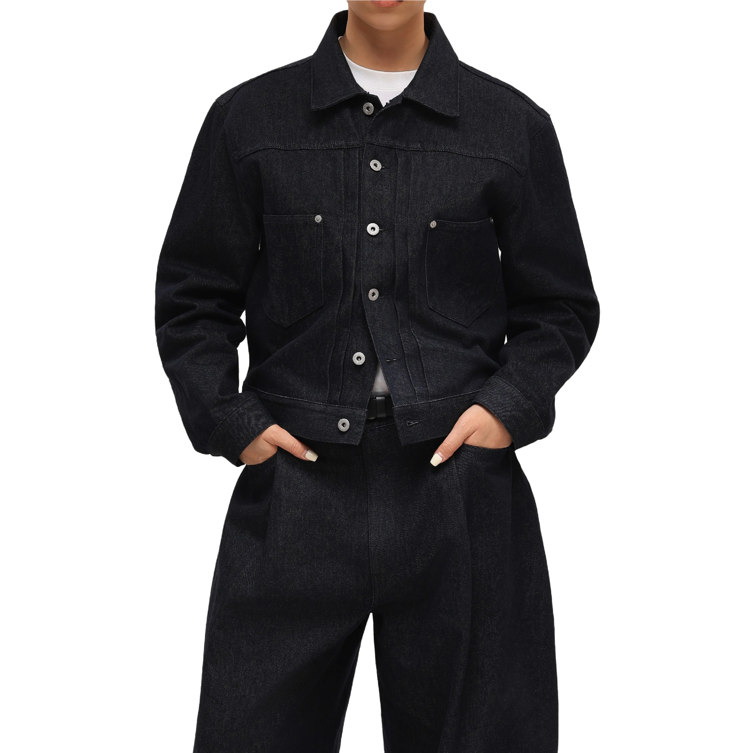 6cRAyon 11.3oz Short Denim Jacket 短版牛仔外套