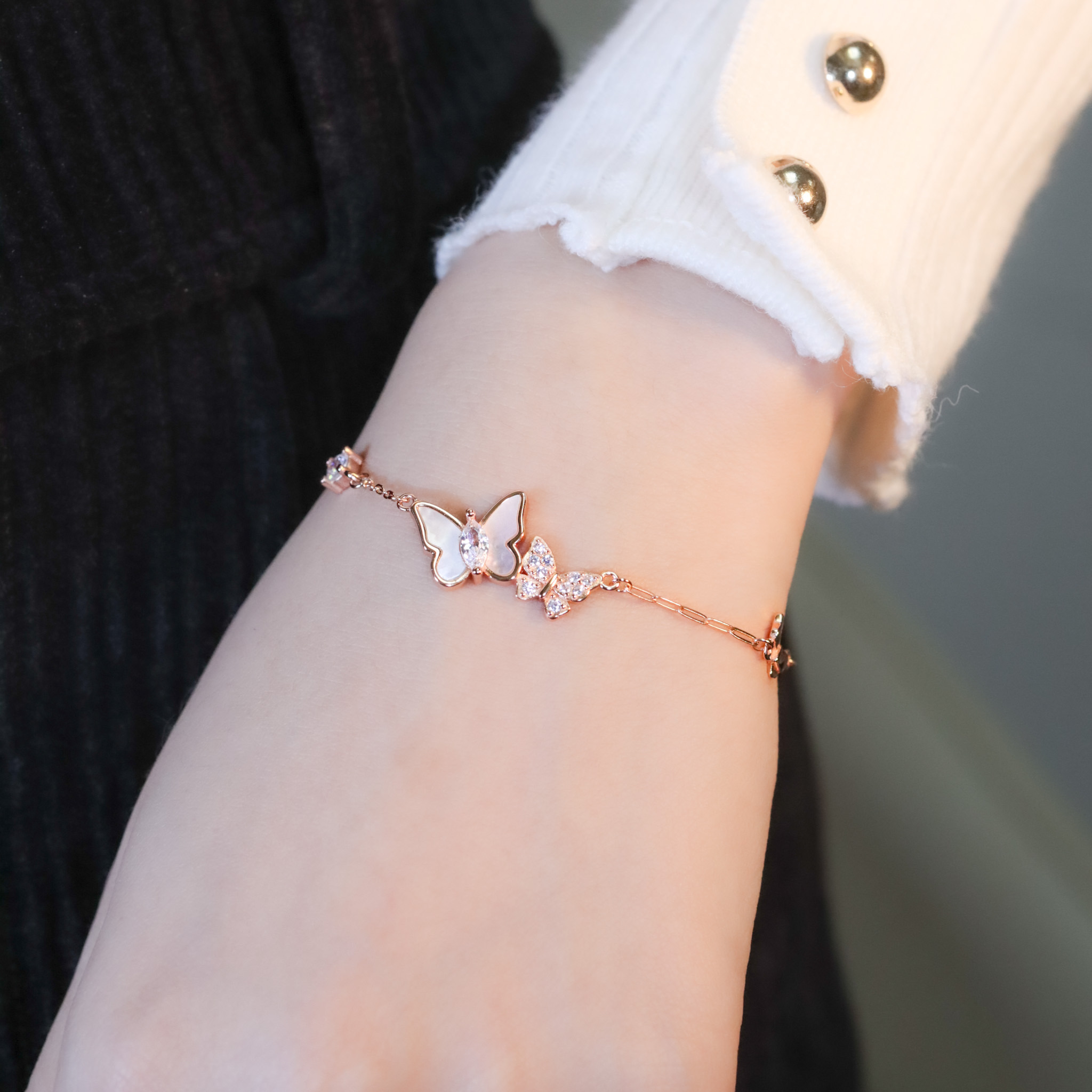 | 925純銀・ 玫瑰金 | 純粹同頻的我們手鏈 | BR1448 |