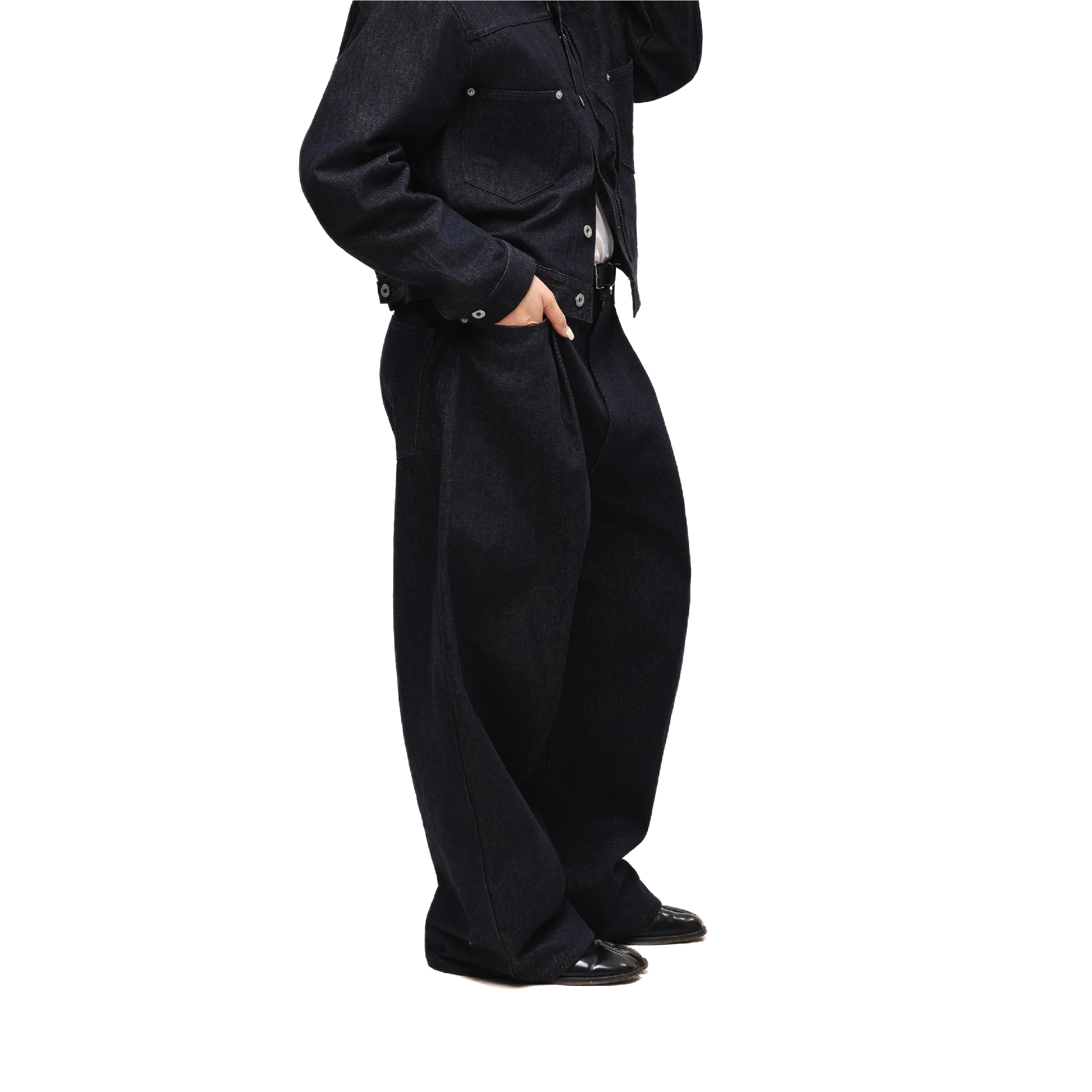 6cRAyon 11.3oz Baggy Denim Pants 牛仔長褲