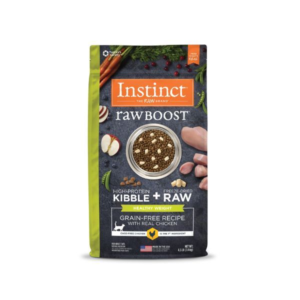 Instinct本能 體重控制配方 生肉雞肉配方無穀物貓糧 10lb