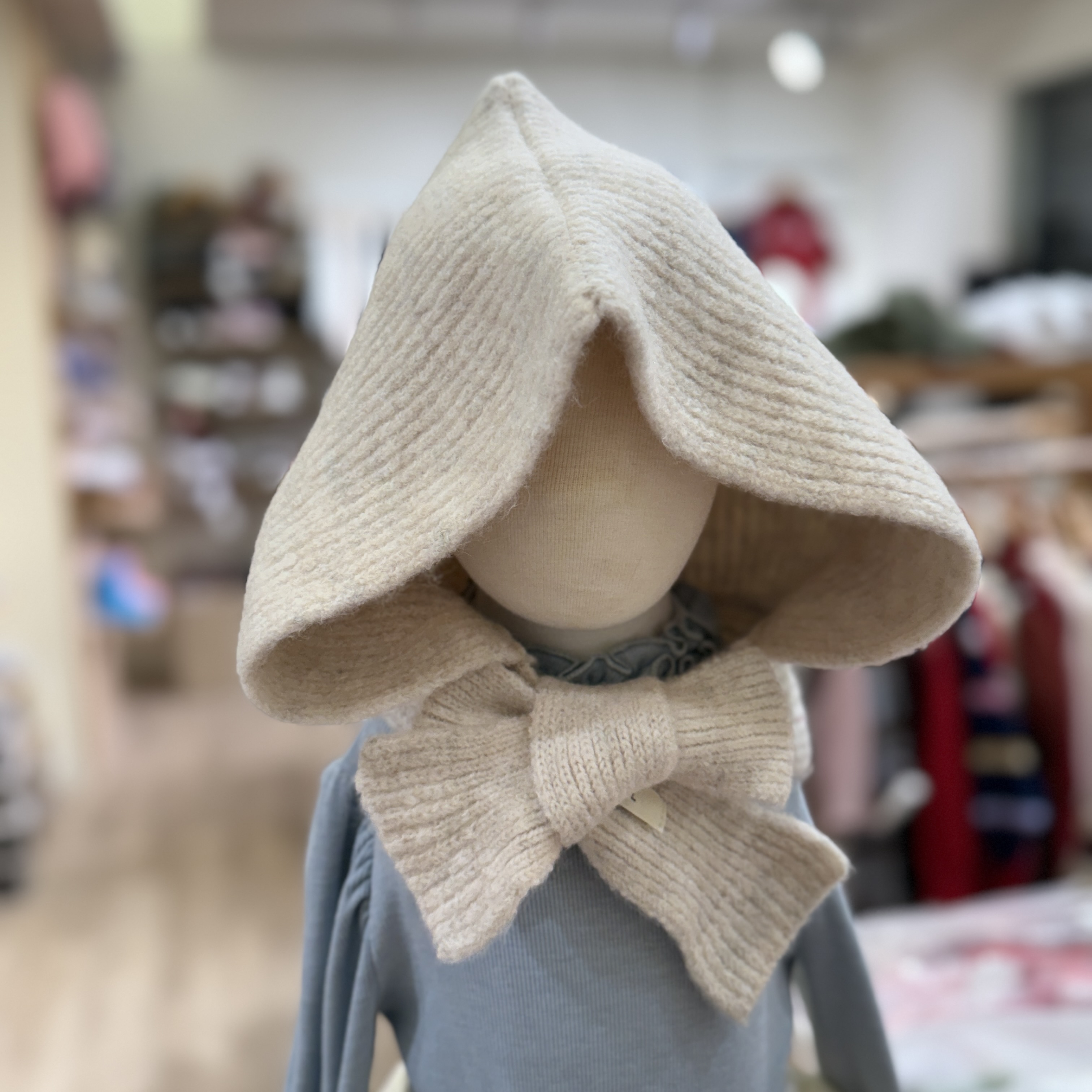 25冬 綁帶法拉毛帽 50-54 cm (三色)