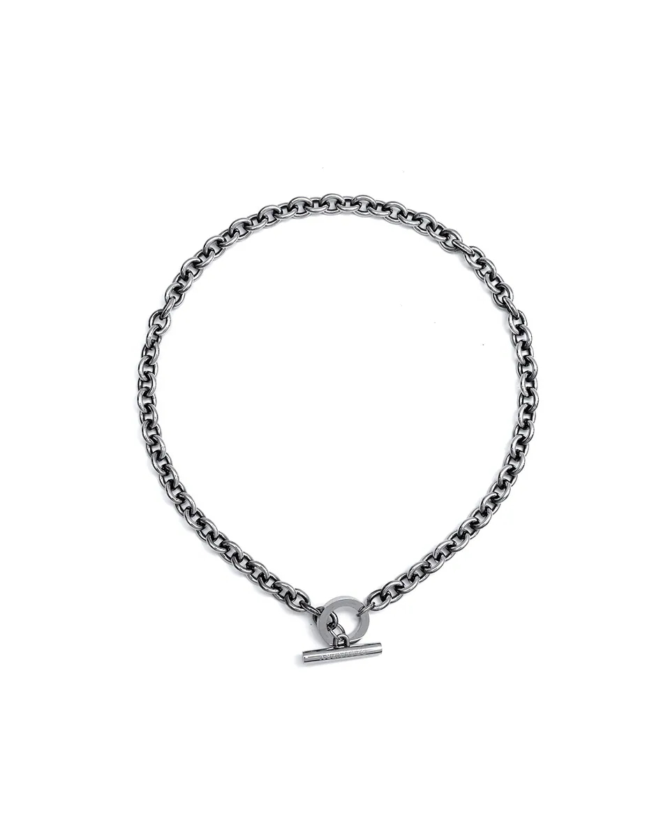 【車庫服飾】RECOVERY 繫環項鍊 (古銀)