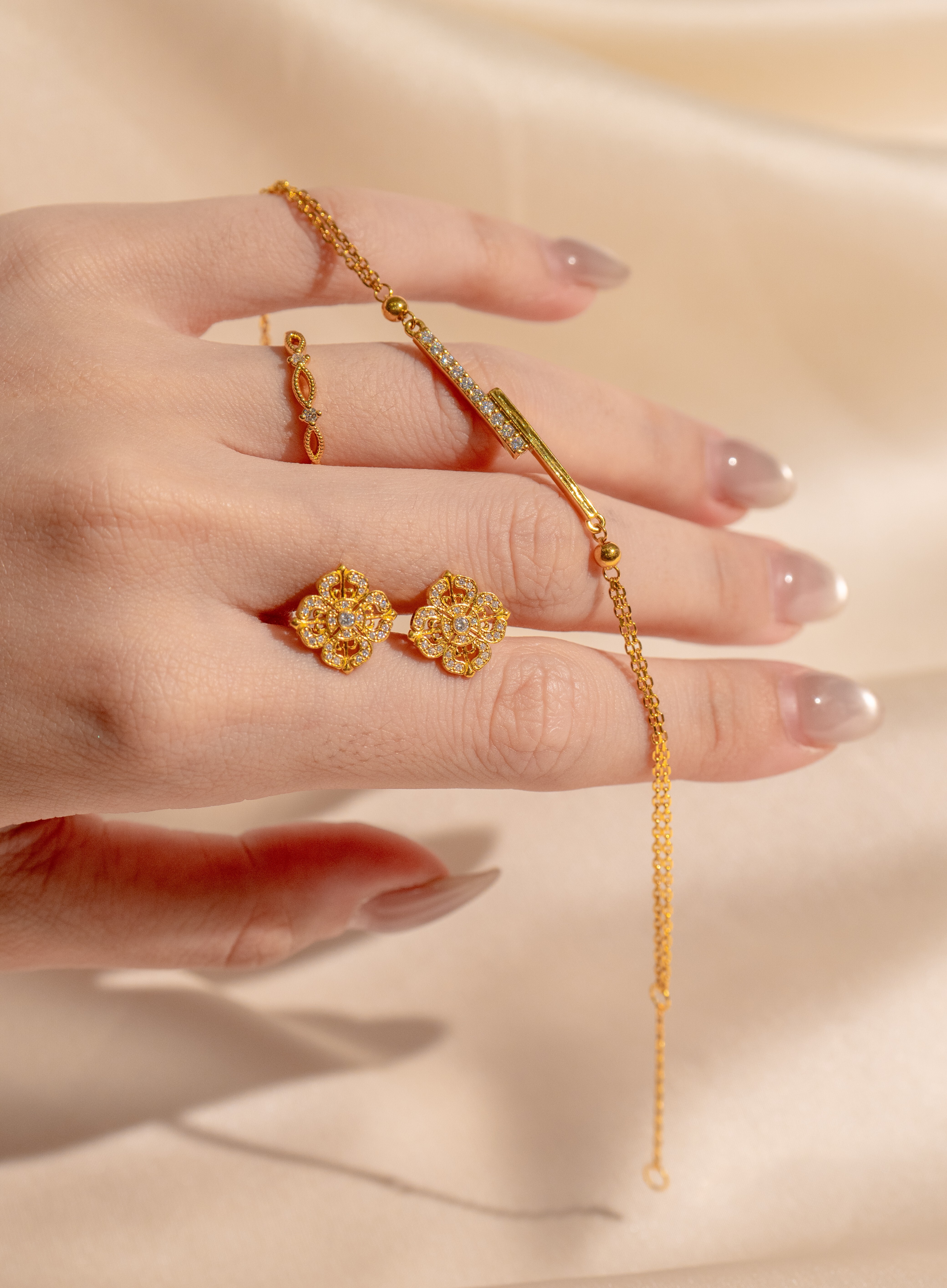 璀璨流光系列-手鍊/耳環