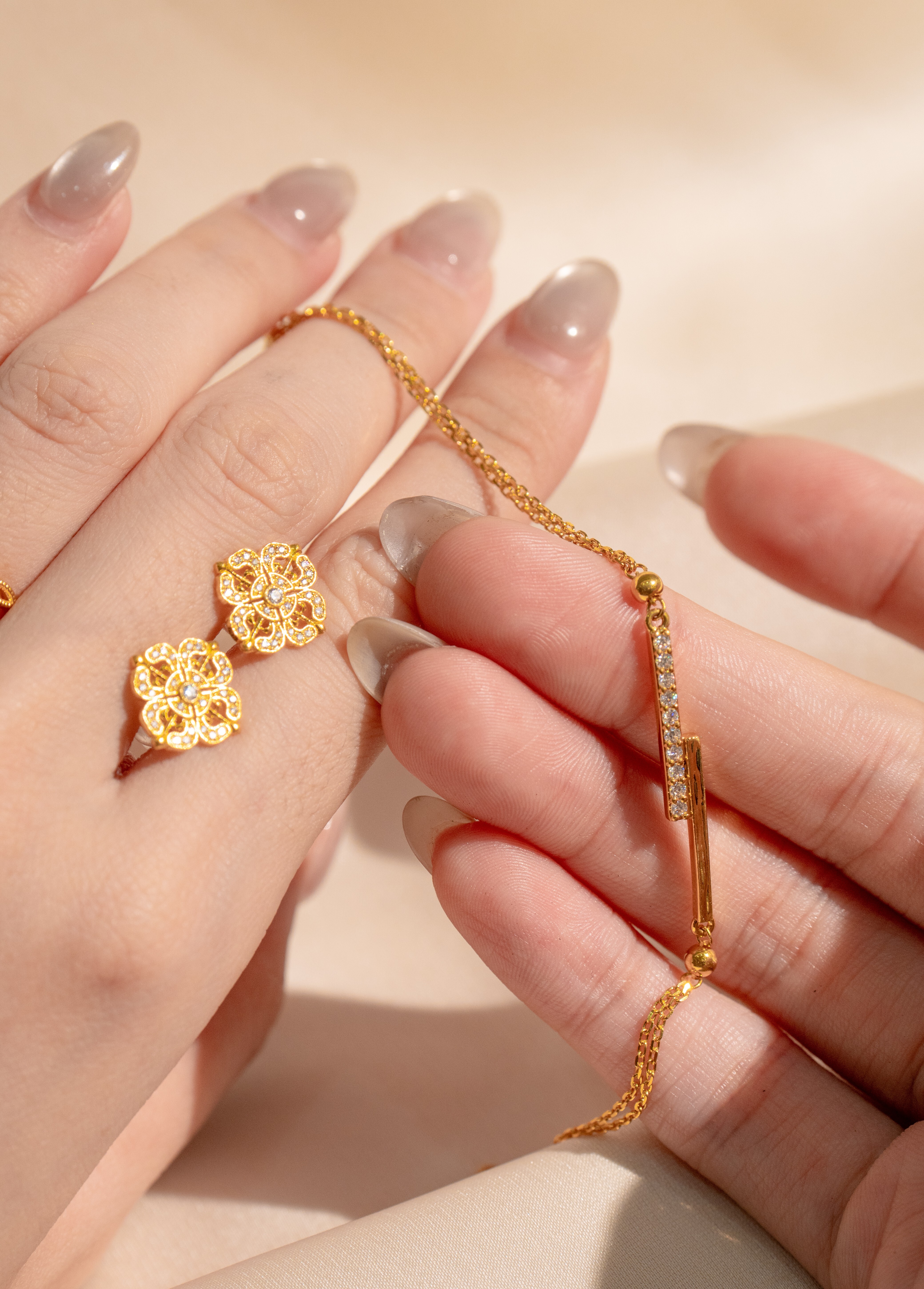 璀璨流光系列-手鍊/耳環