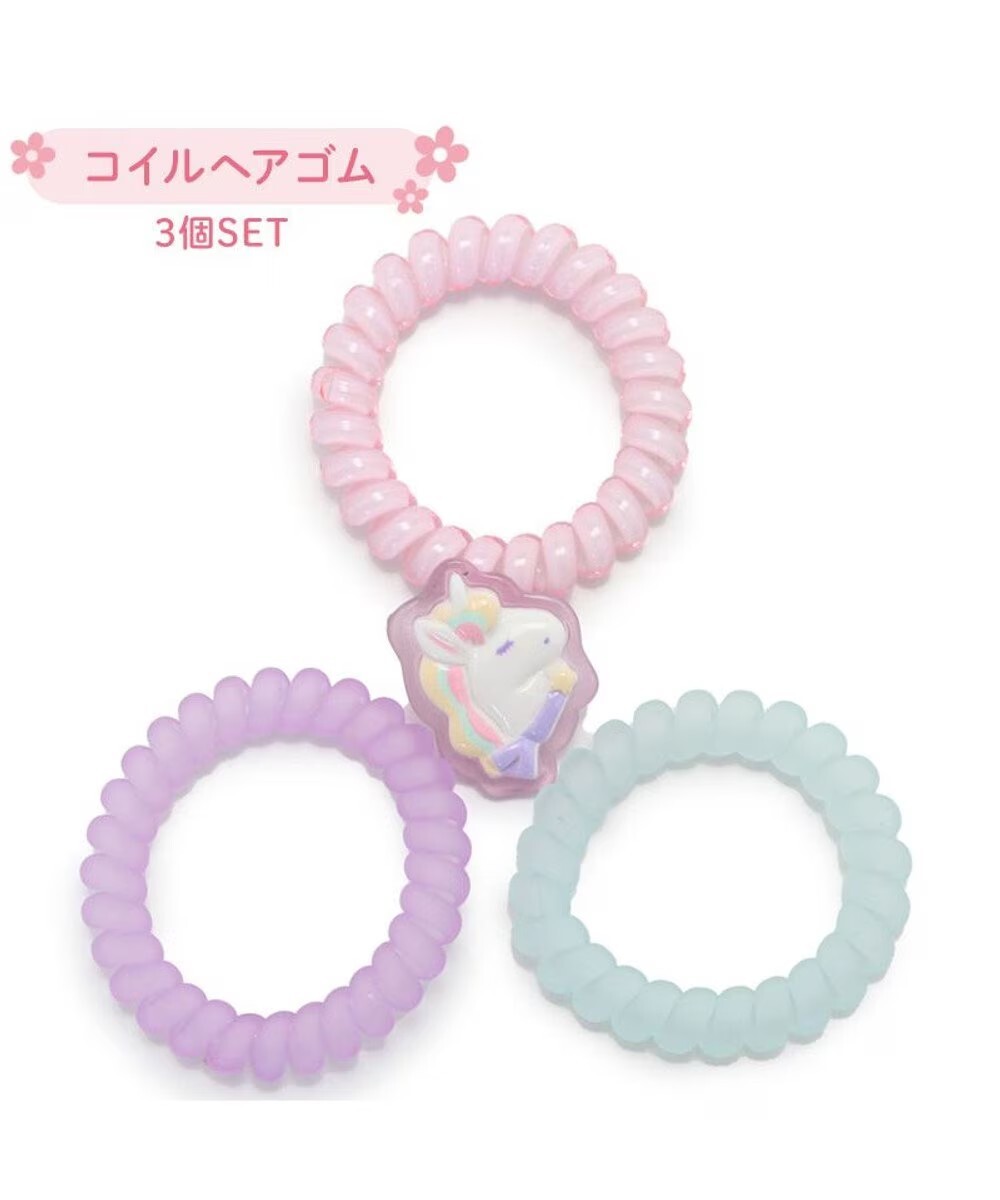 USAMOMO萌兔桃桃 獨角獸 橡膠髮圈 (3入/組)