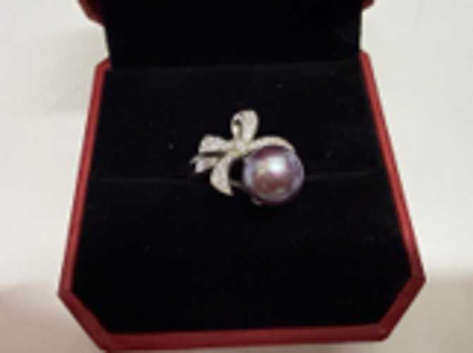 (5325) 蝴蝶紫珠戒指