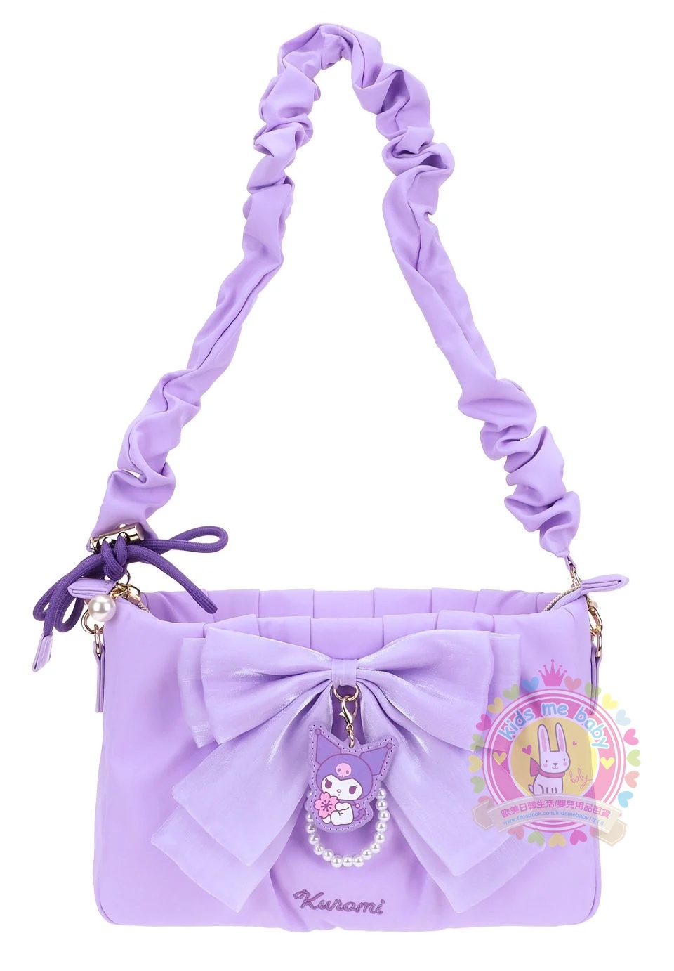 港版 Kuromi 蝴蝶結單肩包  9-8563-1⏰預購商品-2月中左右到店⏰