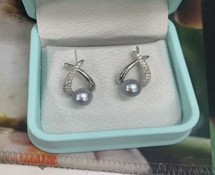 (5306) 彗星珍珠耳環
