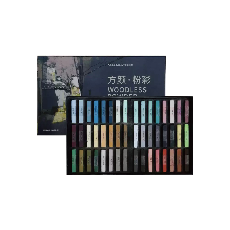 中國 SUPERIOR 秀普 富萊卡勒 方顏粉彩 48色