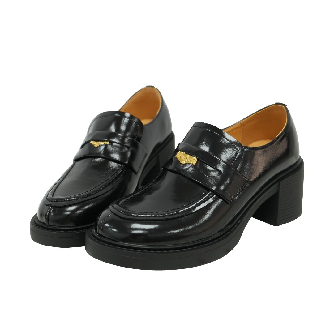 金幣粗跟樂福鞋 -2色