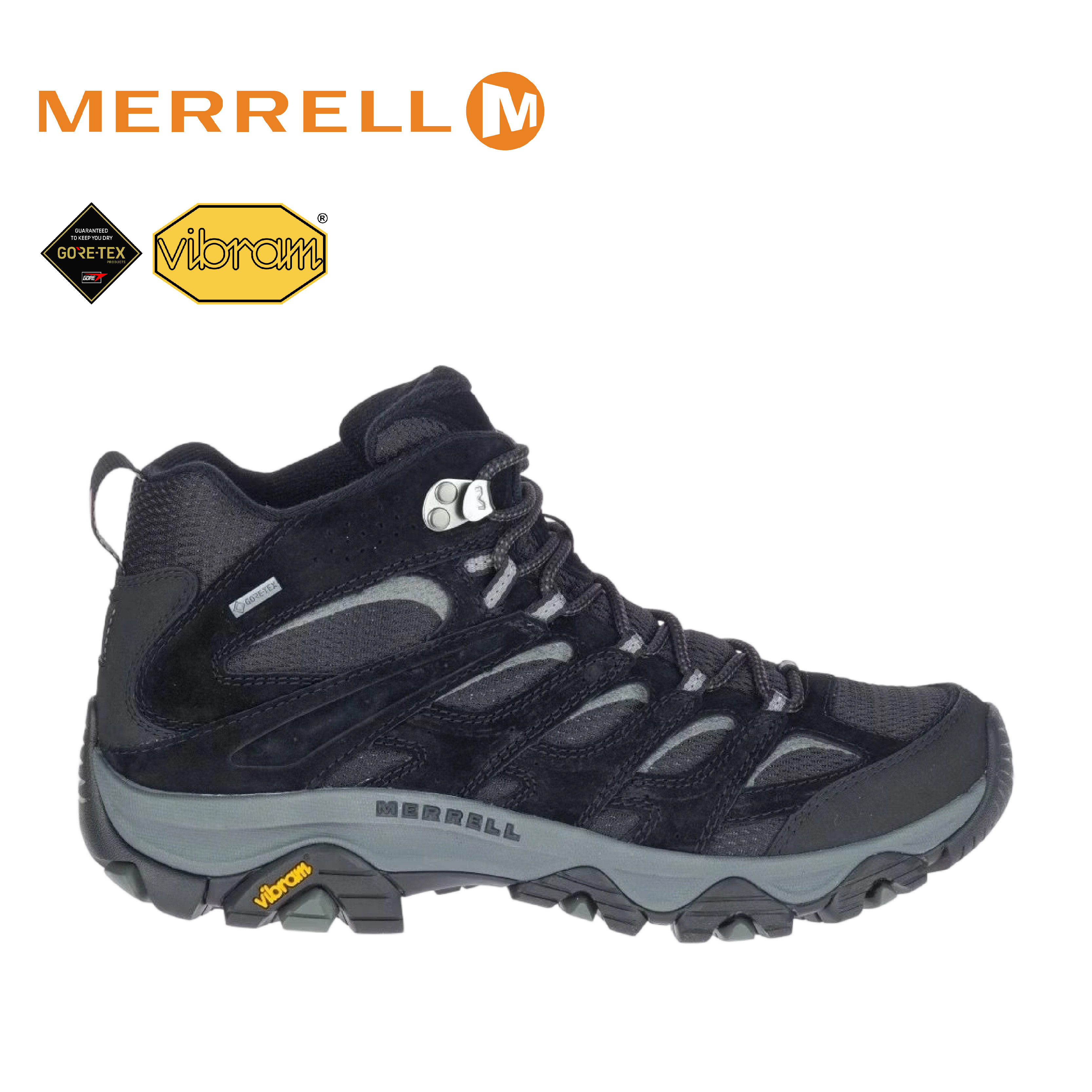 MERRELL 美國 MOAB 3 MID GORE-TEX 男款 (黑色) 33ML36243