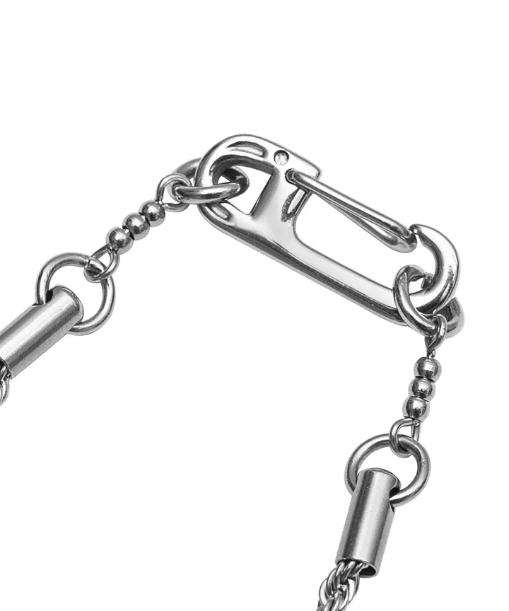 【車庫服飾】RECOVERY 2.4MM麻花項鍊 (亮銀色)