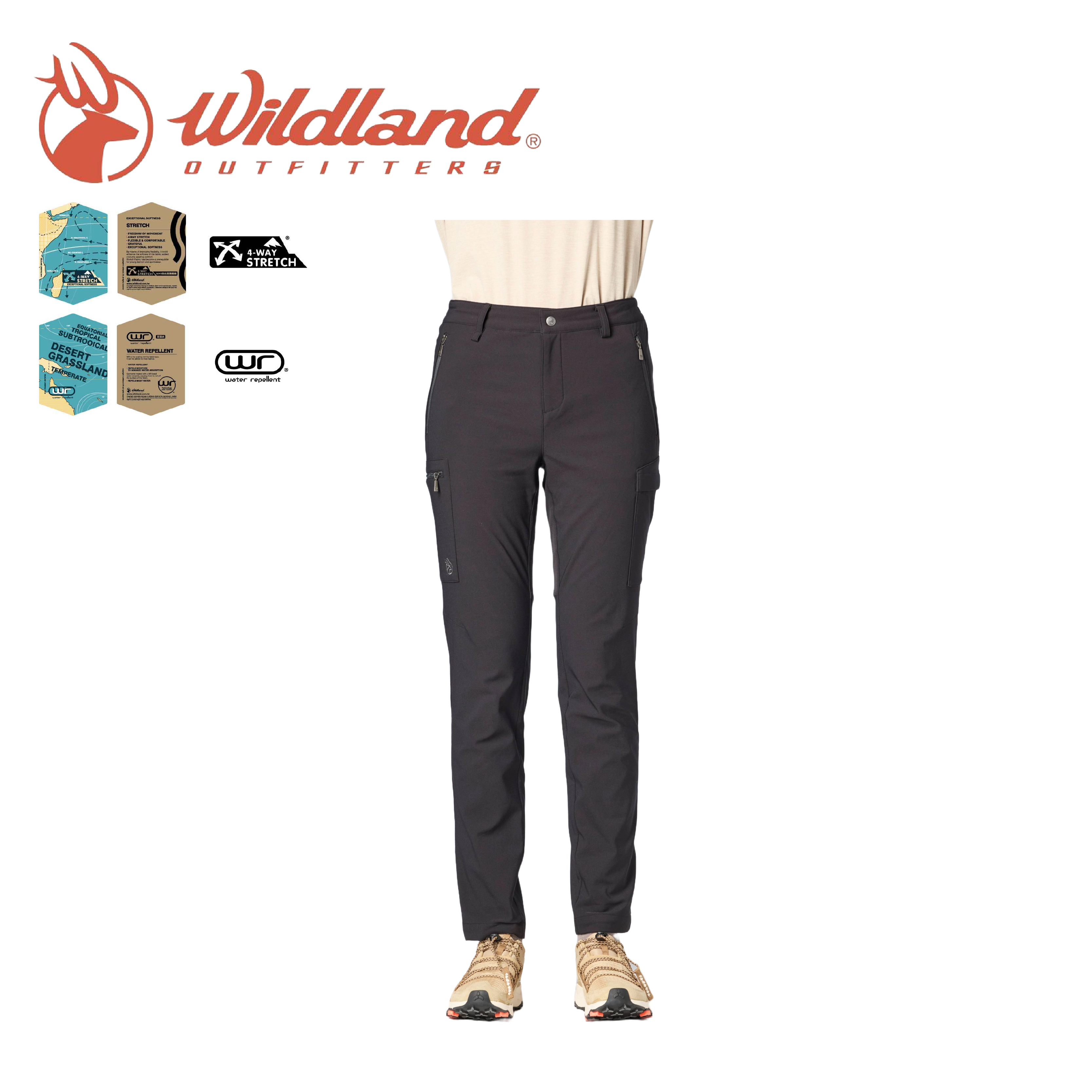 Wildland 荒野 山旅四彈防潑機能褲 女款(2色) 24WB32327