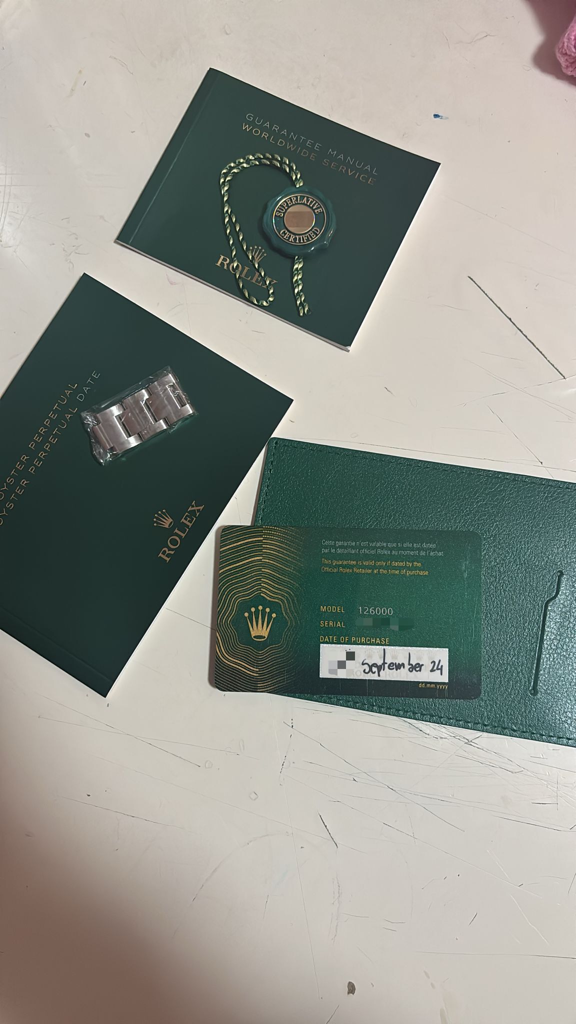 Rolex Oyster Perpetual Tiffany blue dial 36mm 126000 （二手）