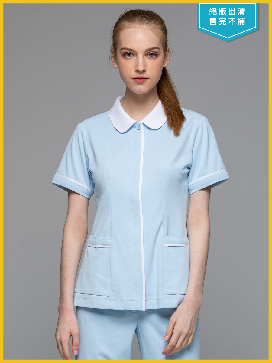 【 A222-B0 出清款】女護理褲裝-A科技布-寶寶藍