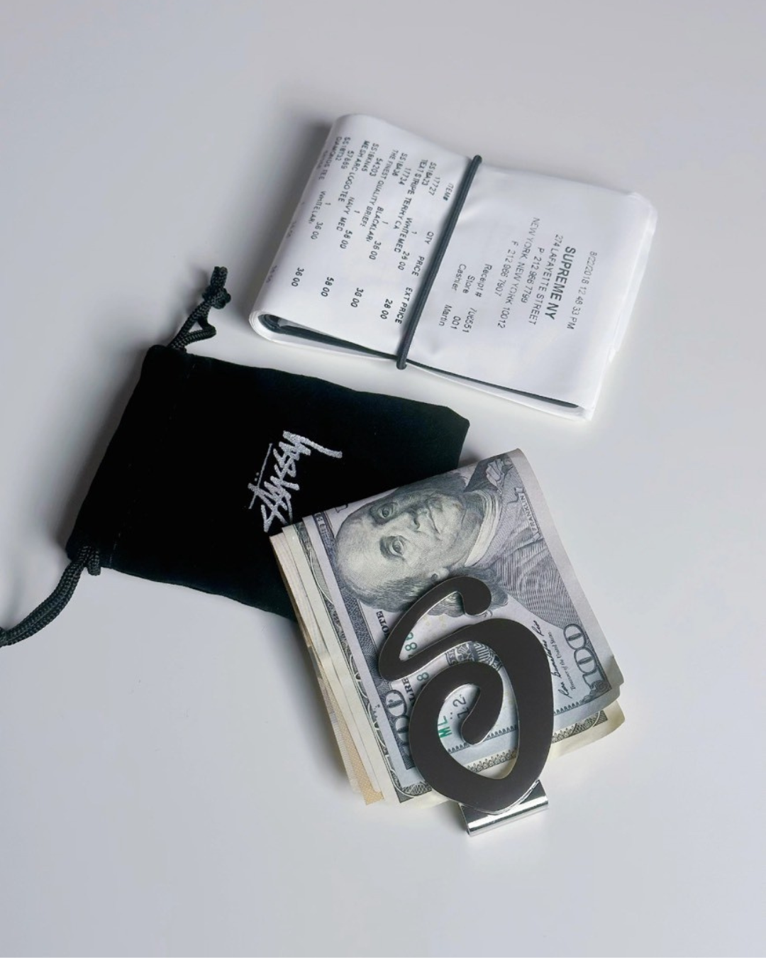 <現貨-經典絕版品補貨啦💸>STUSSY SWIRLY S MONEY CLIP 經典 大S 字母 鈔票夾 錢夾