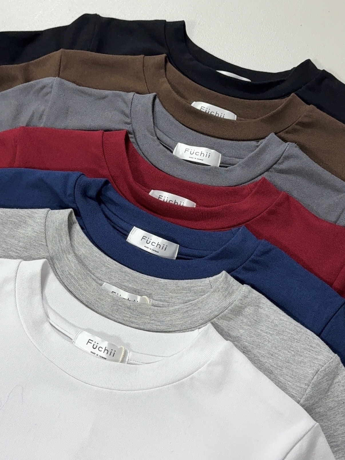 F01 品牌自訂 圓領/高領側抓皺上衣