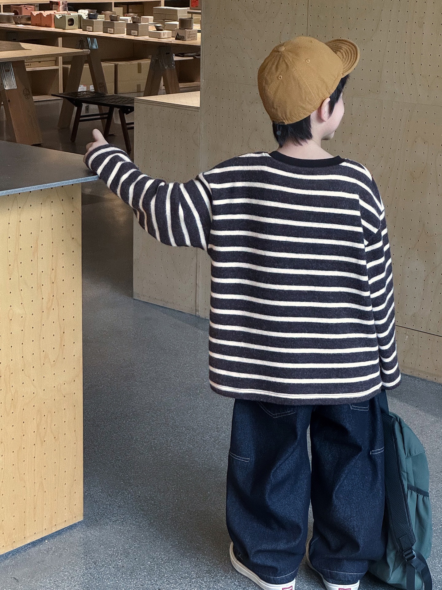 超柔軟條紋上衣