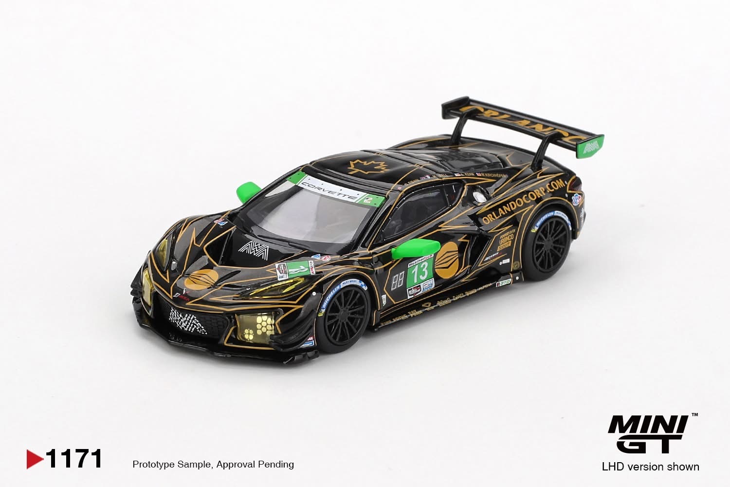 預訂 Pre-order - MiniGT 1171 Chevrolet Corvette Z06 GT3.R #13 AWA 2025 IMSA Daytona 24 Hrs