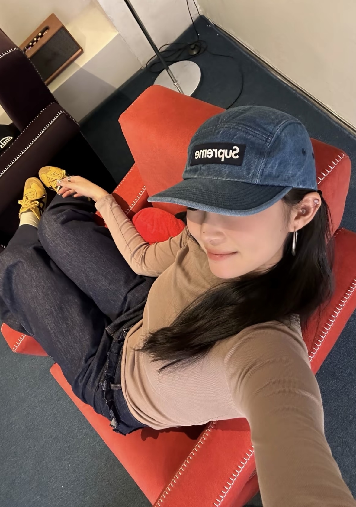 代購-Supreme Camp Cap 全棉斜紋布 棒球帽 男女同款情侶款