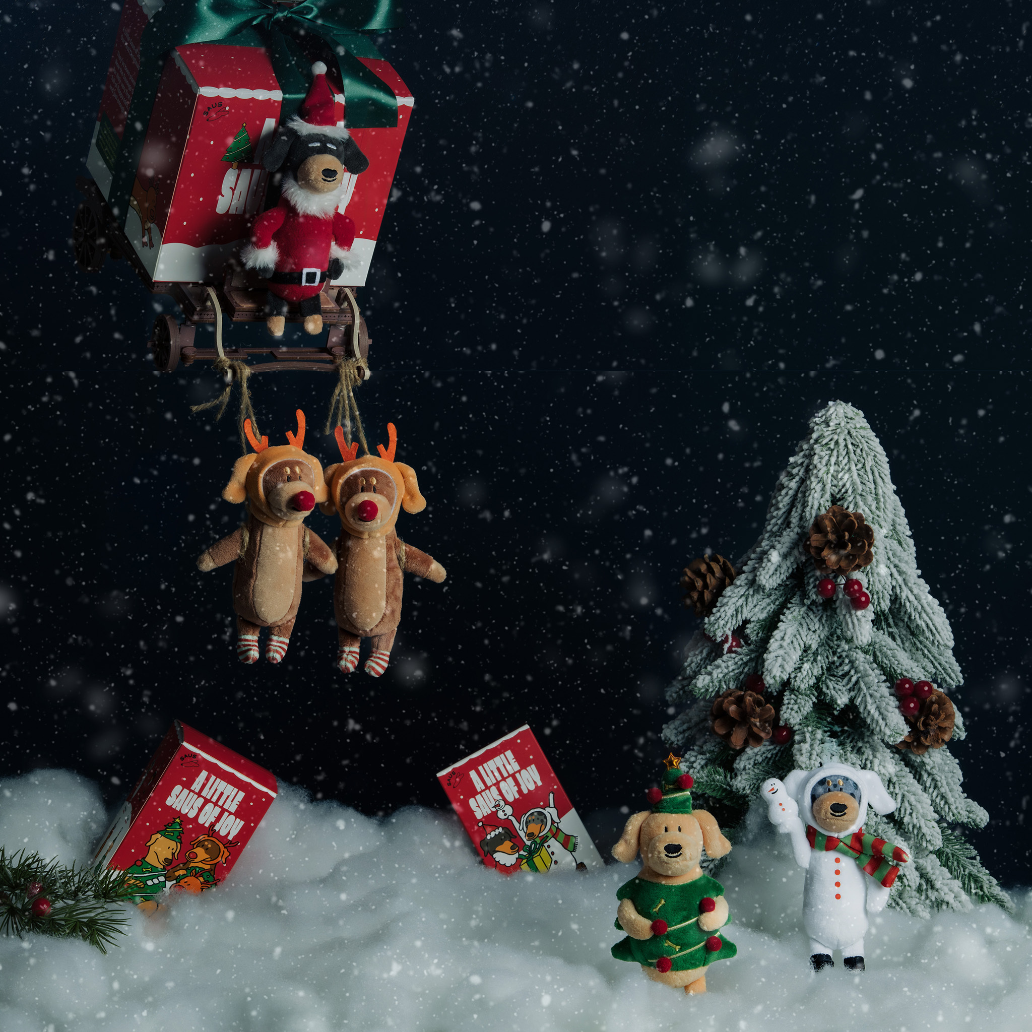 <快速出貨> 🇹🇭 泰國 臘腸狗勾 聖誕限定盲盒 吊飾