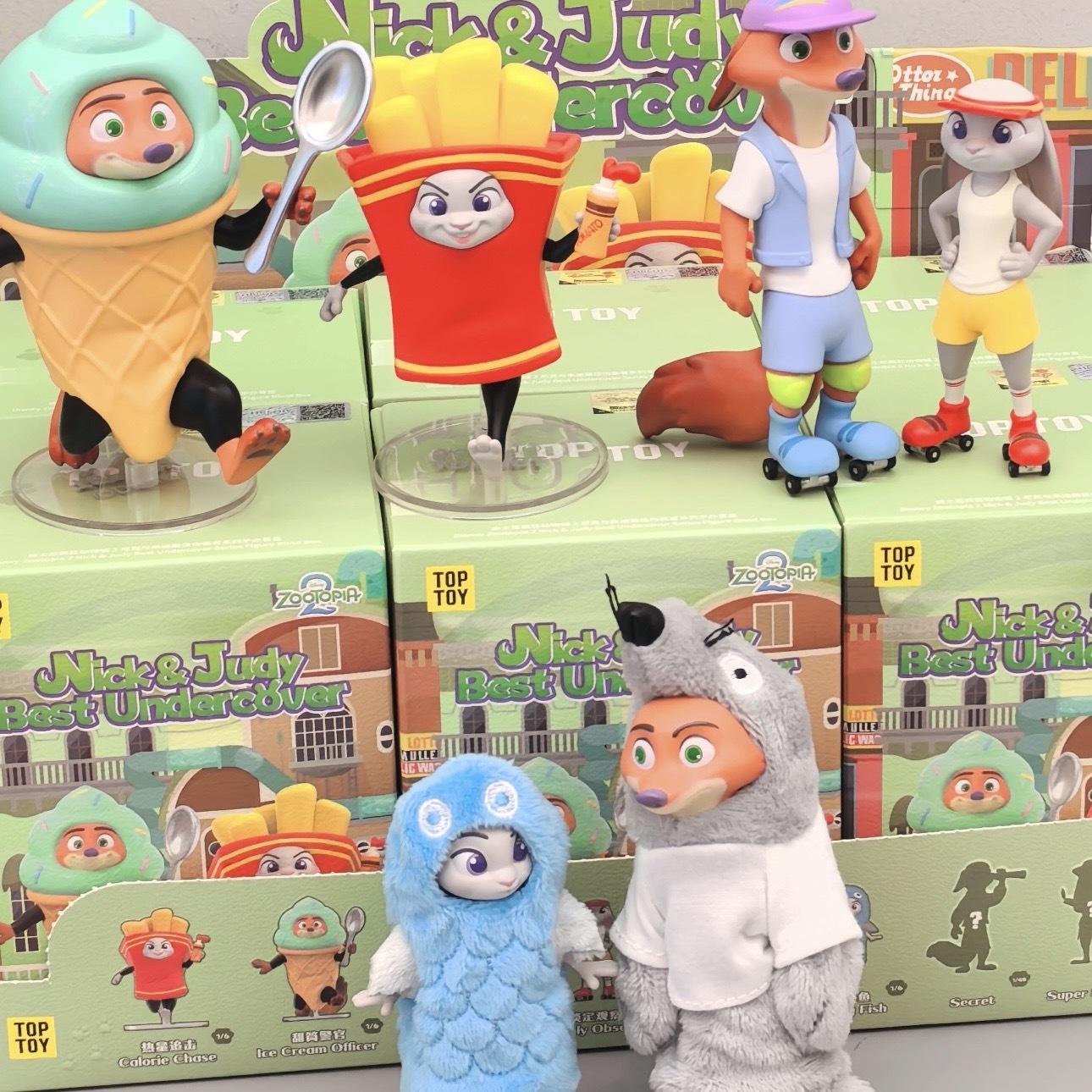 動物方城市2 尼克與茱蒂 最佳偽裝者系列 手辦 公仔 盲盒