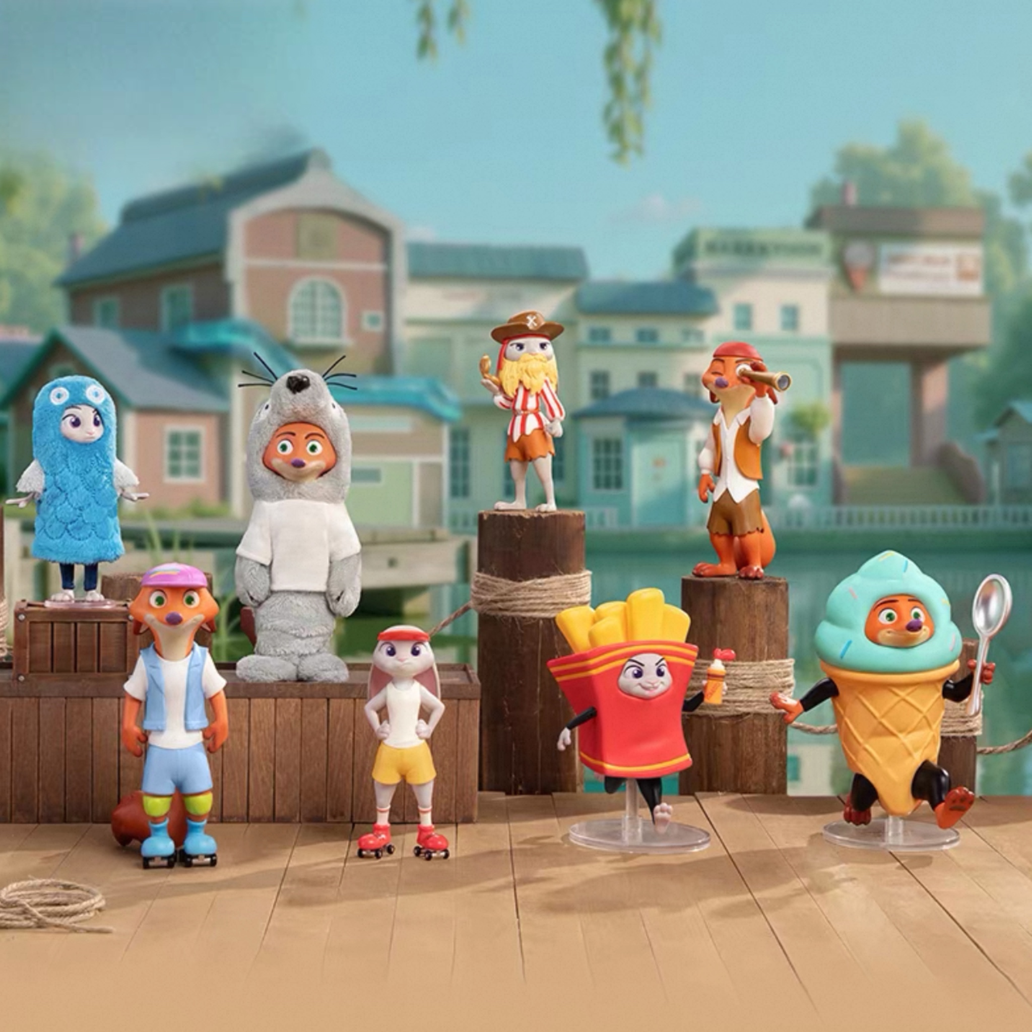 動物方城市2 尼克與茱蒂 最佳偽裝者系列 手辦 公仔 盲盒