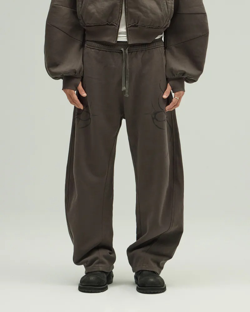 SILVER NINE Curved Graphic Pants