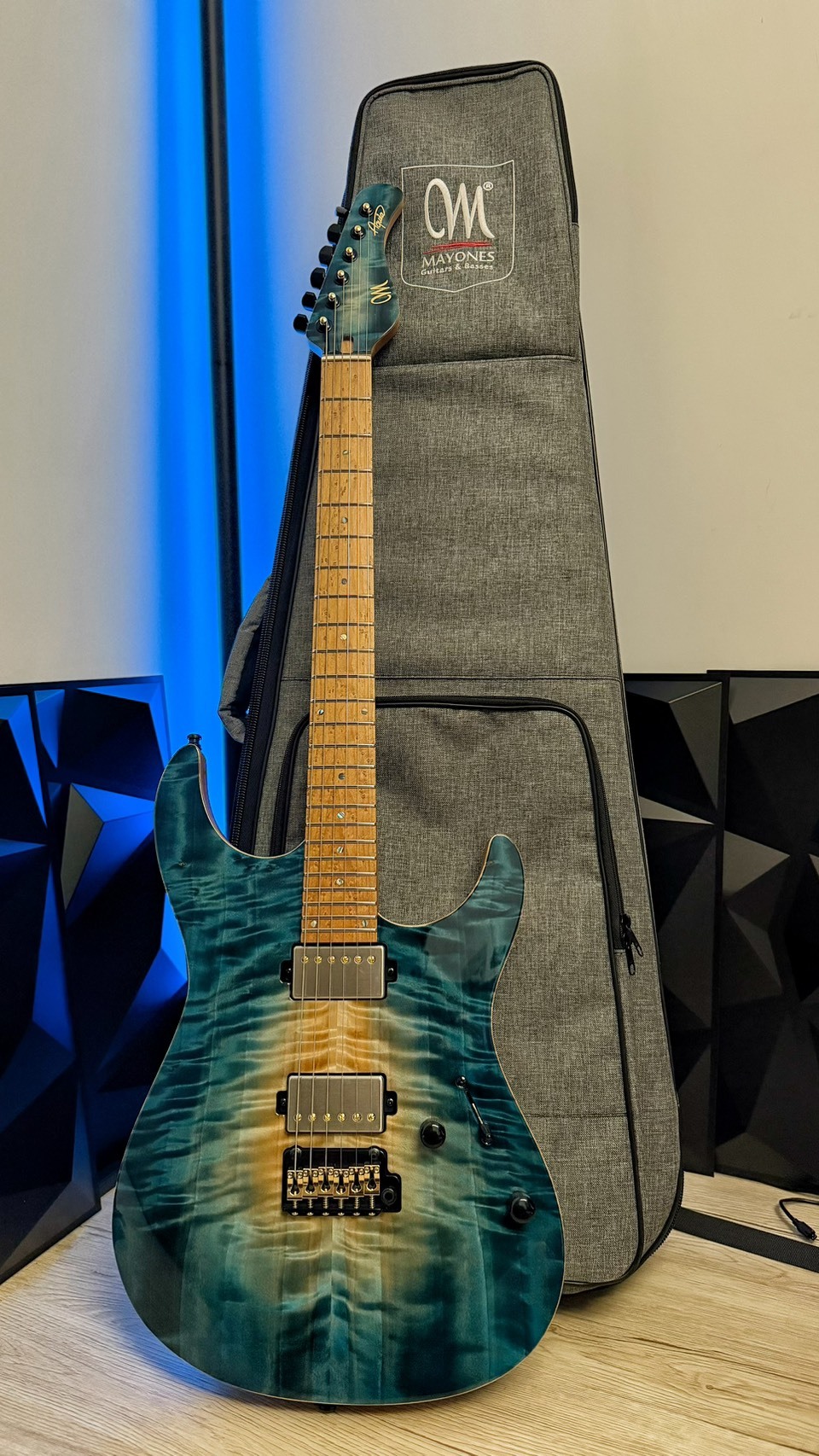 Mayones Aquila Elite S 6 Curly Poplar Top 電吉他 公司貨【宛伶樂器】
