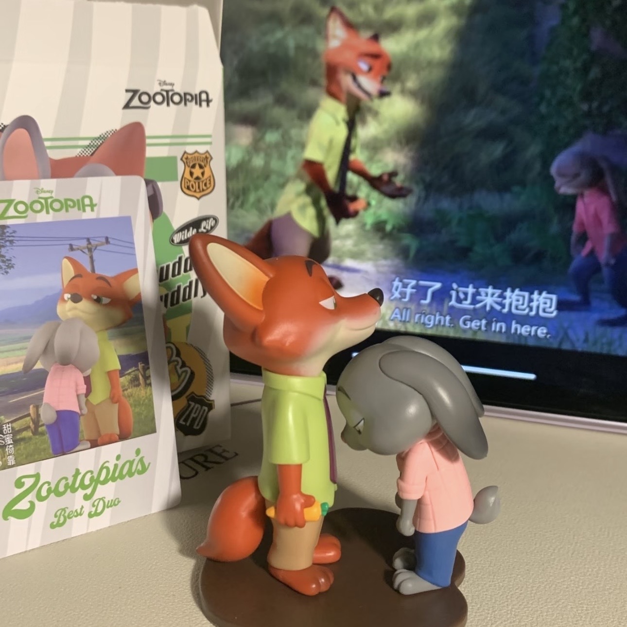 動物方城市 完美拍檔 過來抱抱公仔 擺件 盲盒 尼克 茱蒂 共6+1款