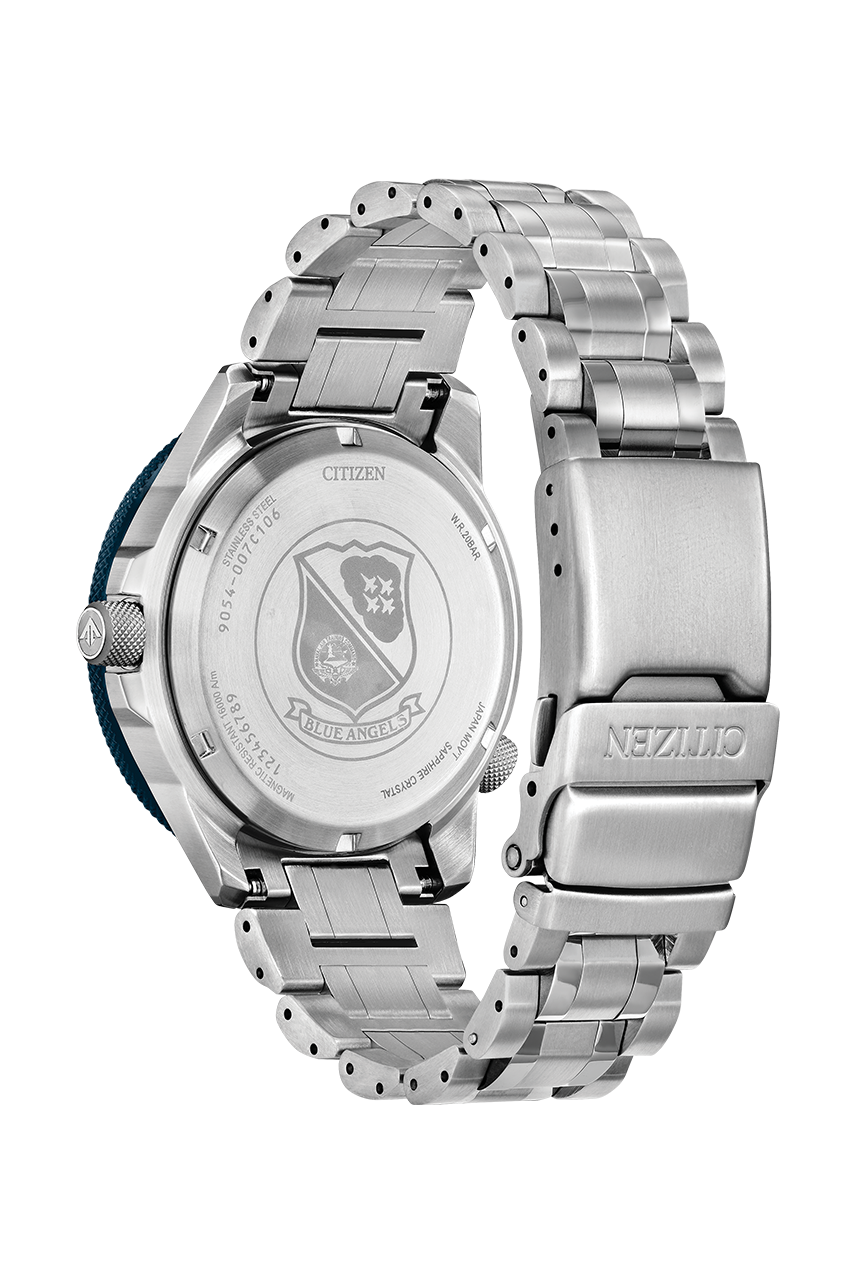 行貨 CITIZEN 星辰 PROMASTER Limited Blue Angels GMT NB6044-54L 限量版 飛行計算尺 可進行飛行運算 男士機械腕錶