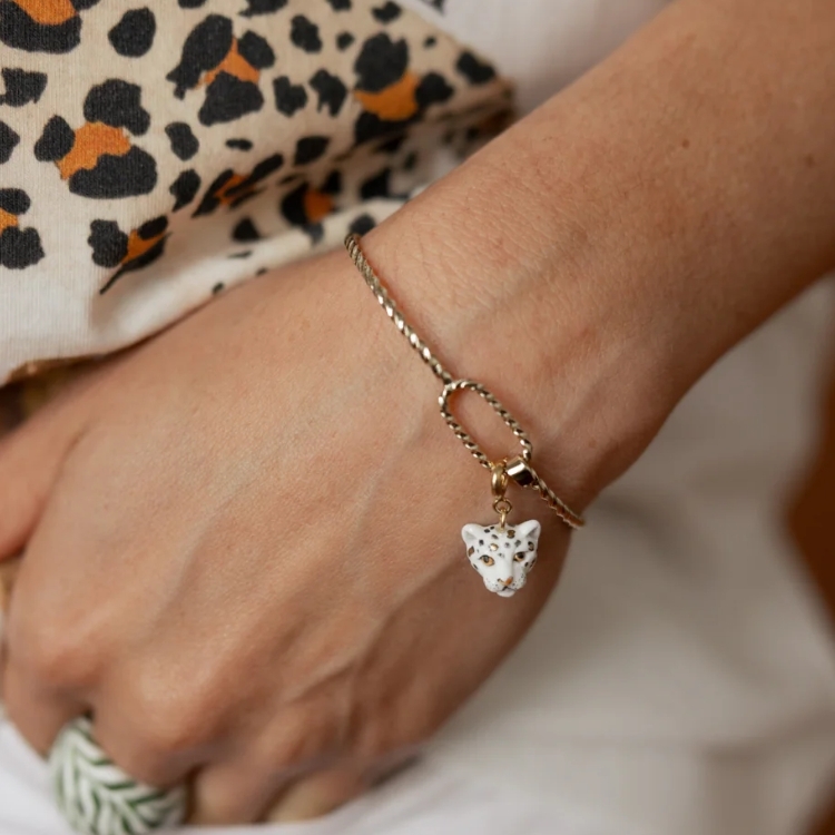 麻花邊方形自由選24K金手環