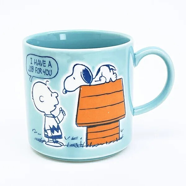 Snoopy Wooden Box Mug (Blue)