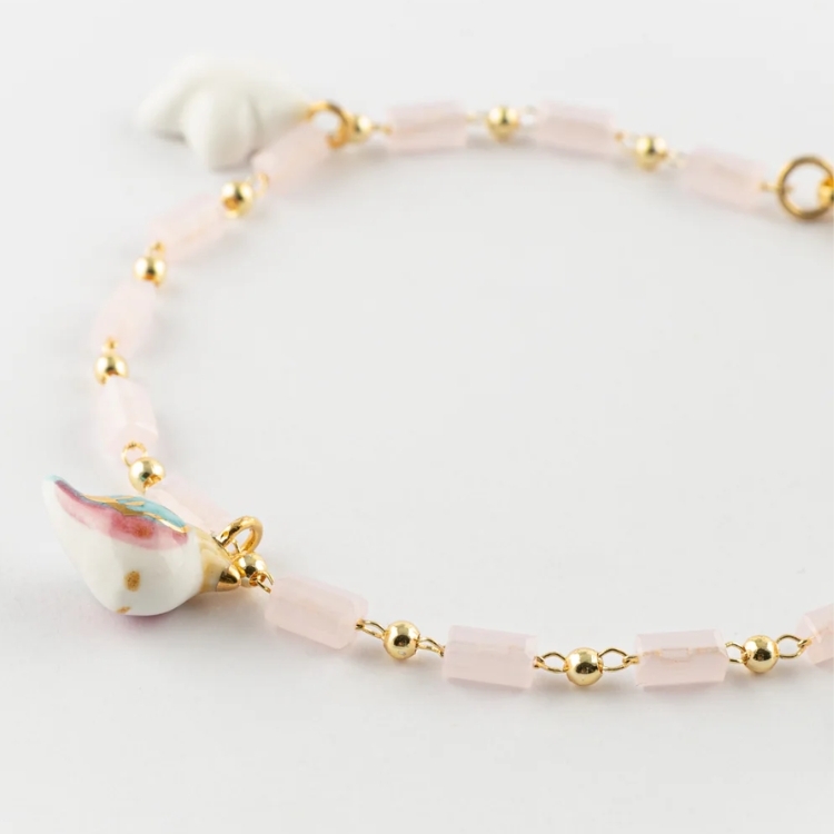 豐收鳥礦石瓷手環