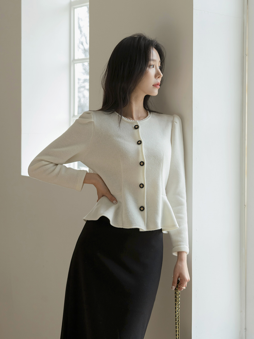 [現貨] Zona 羊毛傘襬襯衫 [ 3色 / Free ]