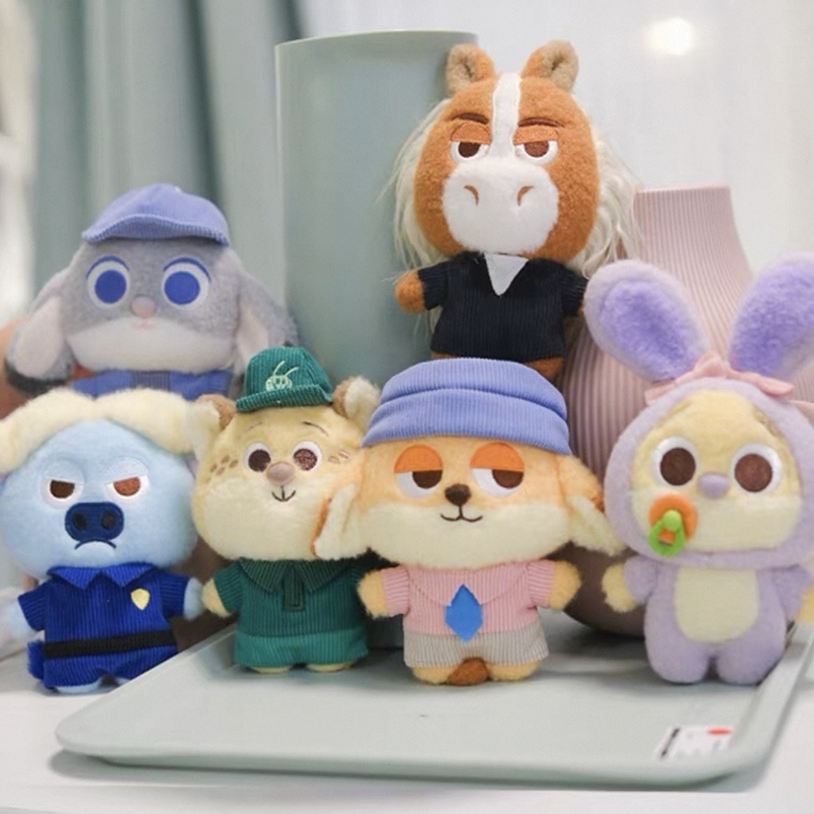 DISNEY 迪士尼 動物方城市2 Q版吊飾 絨毛玩具 周邊 尼克 茱蒂