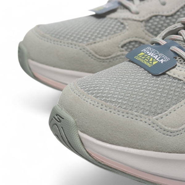 SKECHERS 休閒鞋 GO WALK 鼠尾草綠 粉 回彈 健走鞋 女 125060SAGE