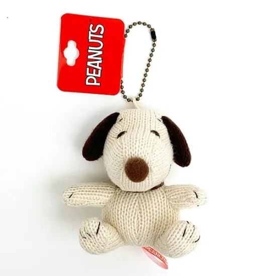 Snoopy knit mascot Mocha plush keychain