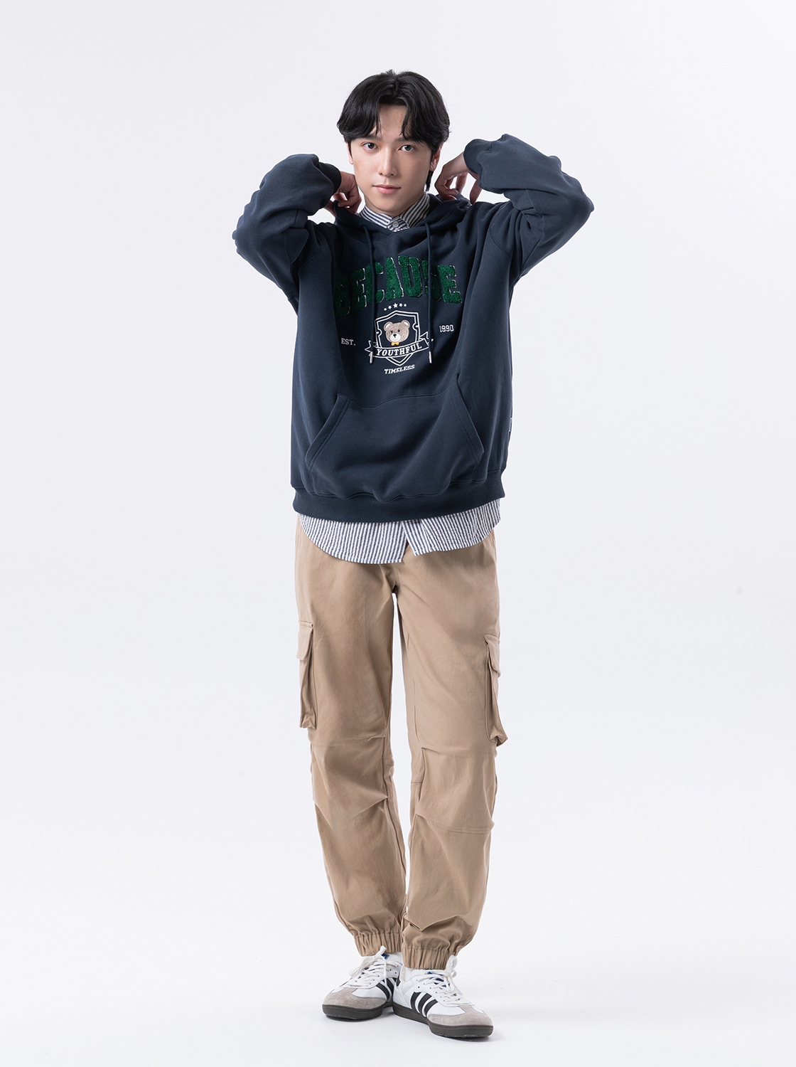 小熊勳章連帽上衣