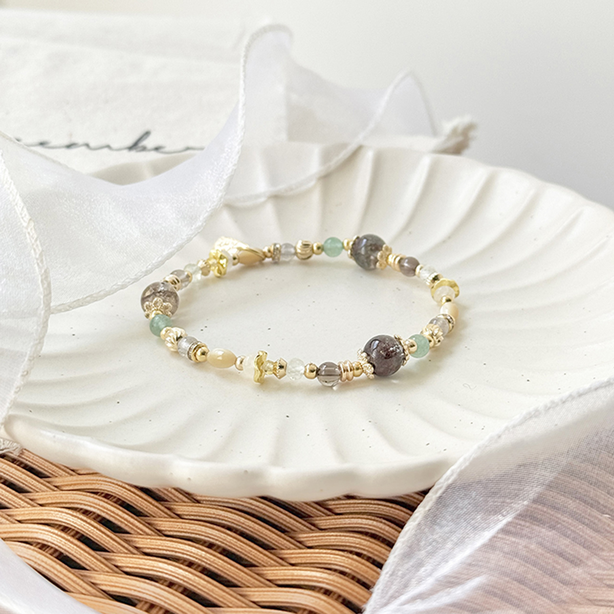 生日花 • 拾貳月拾捌 • 印度杉 – 綠幽靈 – 手鍊