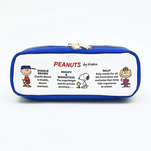 Snoopy Box Pen Pouch White PEANUTS 75th Anniversary SNOOPY