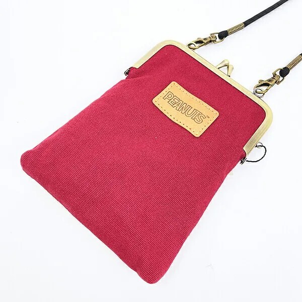 Snoopy Tatami Embroidered Pen Pouch with Clasp and Piano Design