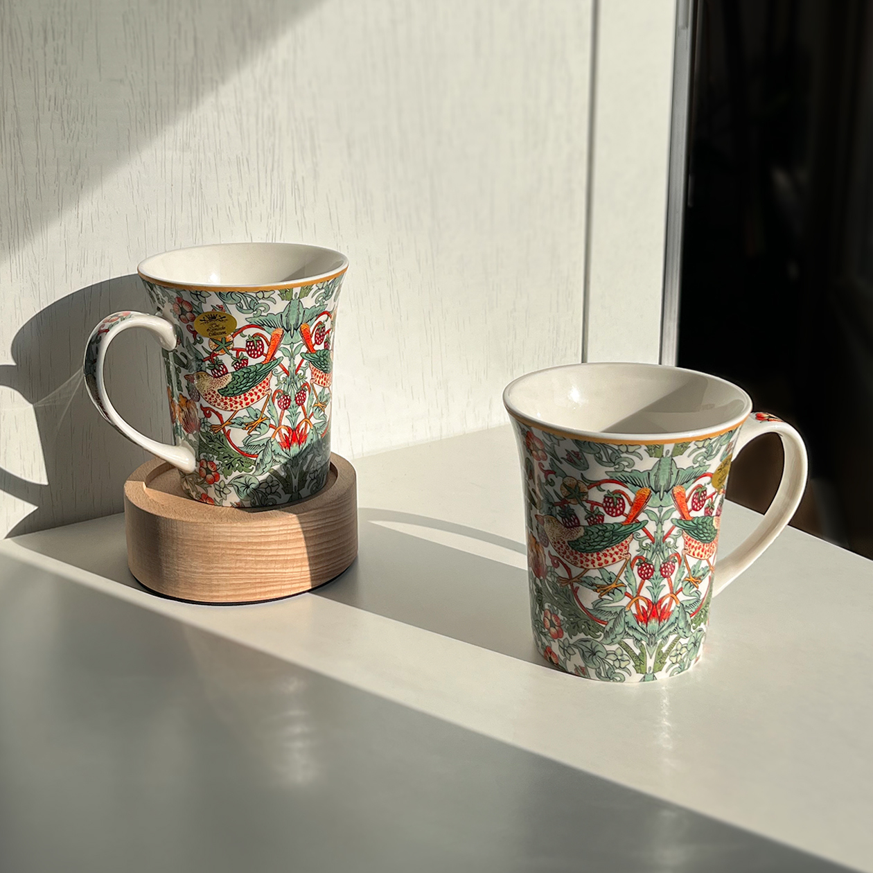 【LESSER & PAVEY】 Wm.Morris Strawberry Thief 馬克杯2入禮盒